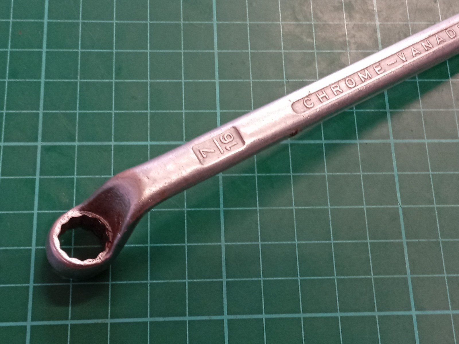 Elora No110 7/16″ x 1/2″ AF, Chrome-Vanadium Offset Ring Spanner, Germany