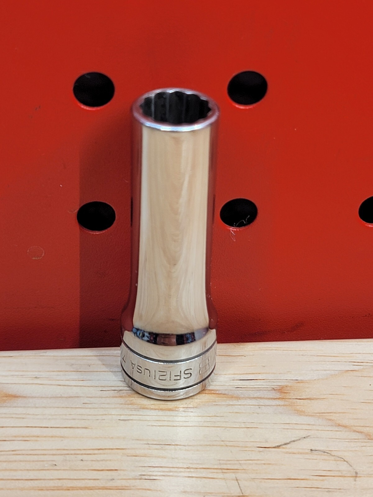 Snap-on Tools SF121 3/8″ SAE 3/8″ Drive 12-Point Deep Chrome Socket USA