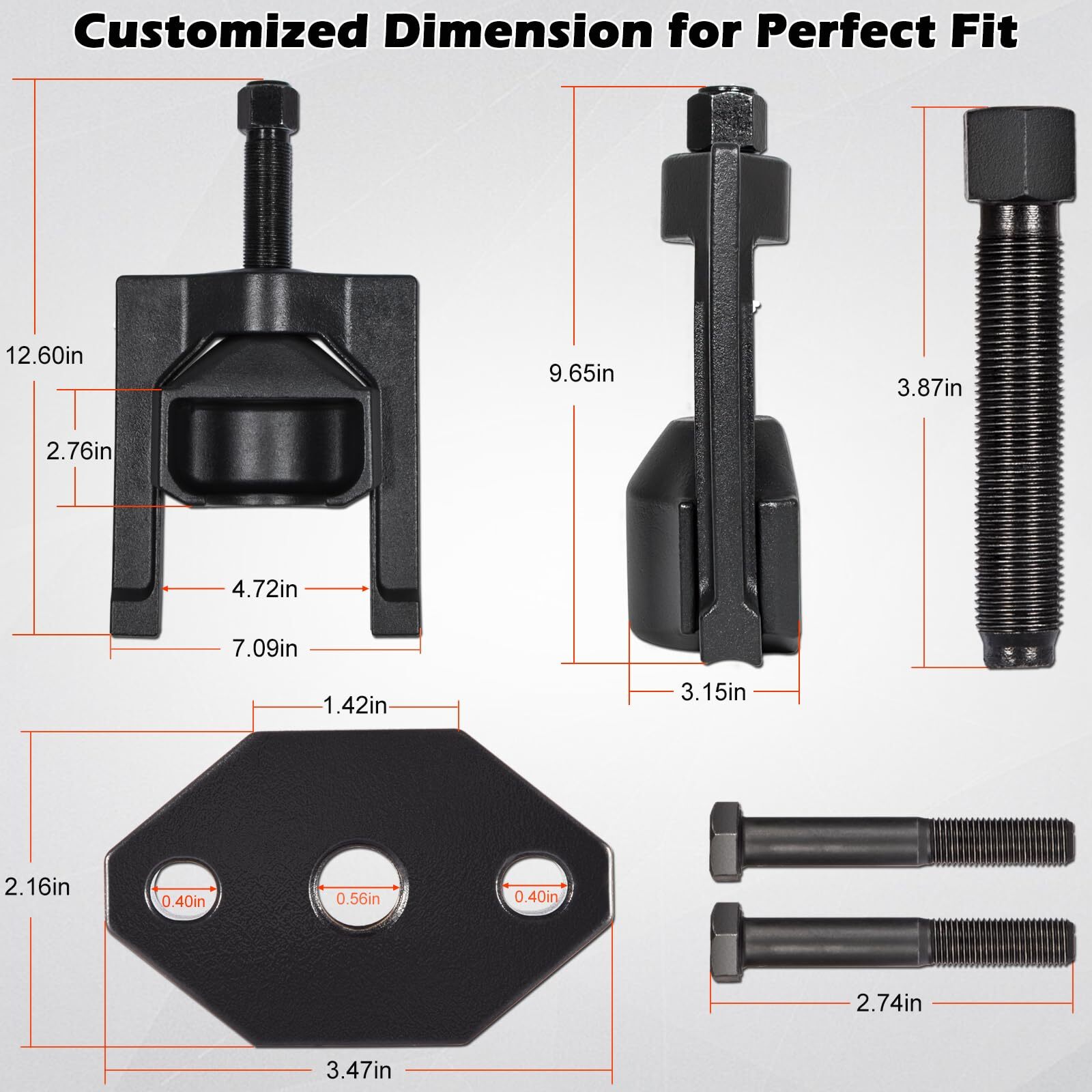 Heavy-Duty Truck 10102 U-Joint Puller & 5192 Bearing Cup Installer for Spicer