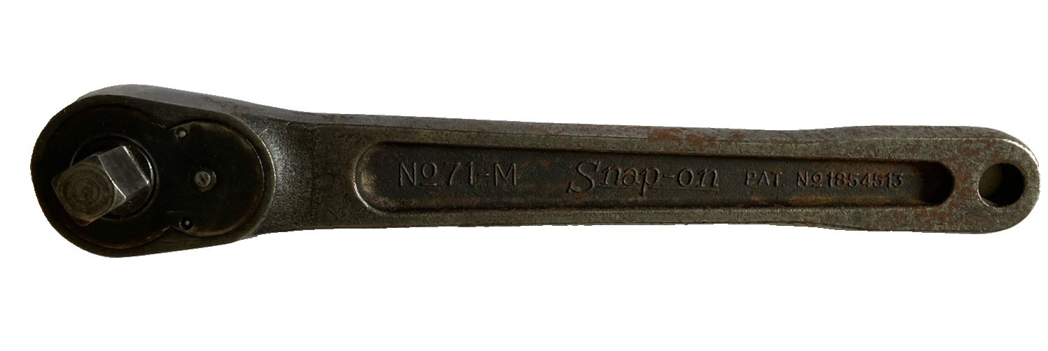 SnapOn No.71M 1/2 inch Drive Ratchet Handle, Vintage