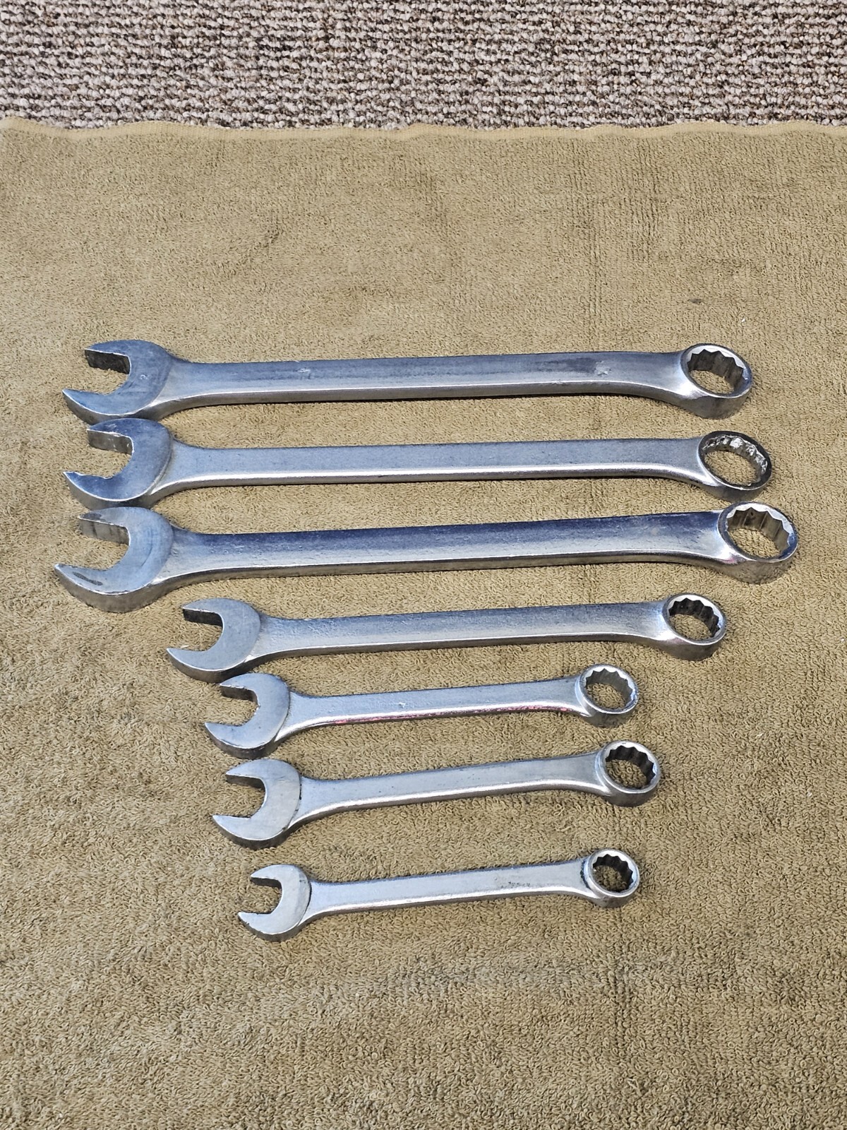 7 Action Combination Wrench Set Sae 7/8 11/16 5/8 1/2 34028 2028A 34122 2020 USA