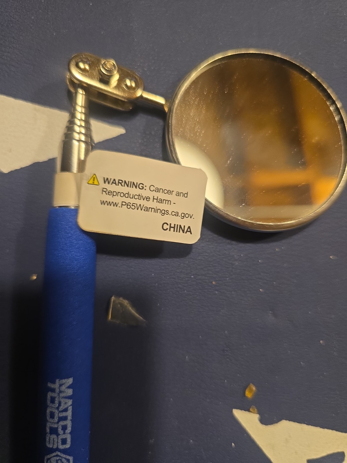New Matco Tools 2-1/4″ Telescoping Round Inspection Mirror Blue Handle HTC2DB