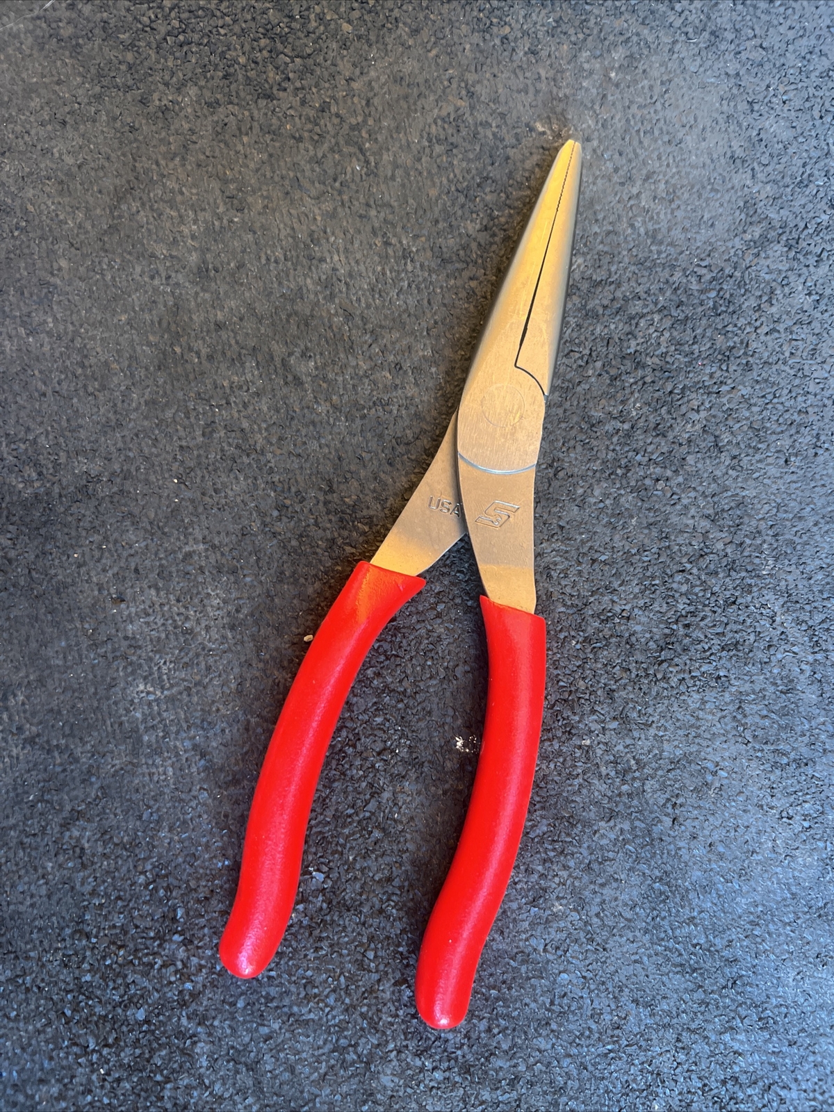 For Snap-On 96acf 8″ talon grip needle nose pliers red New Red
