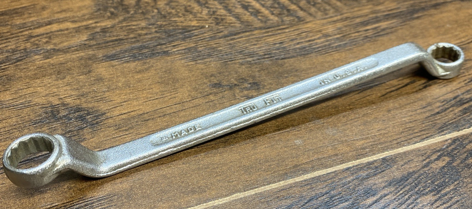 Vintage Tru Fit 3/8” x 7/16” Offset Box End Wrench 12 Point Forged USA