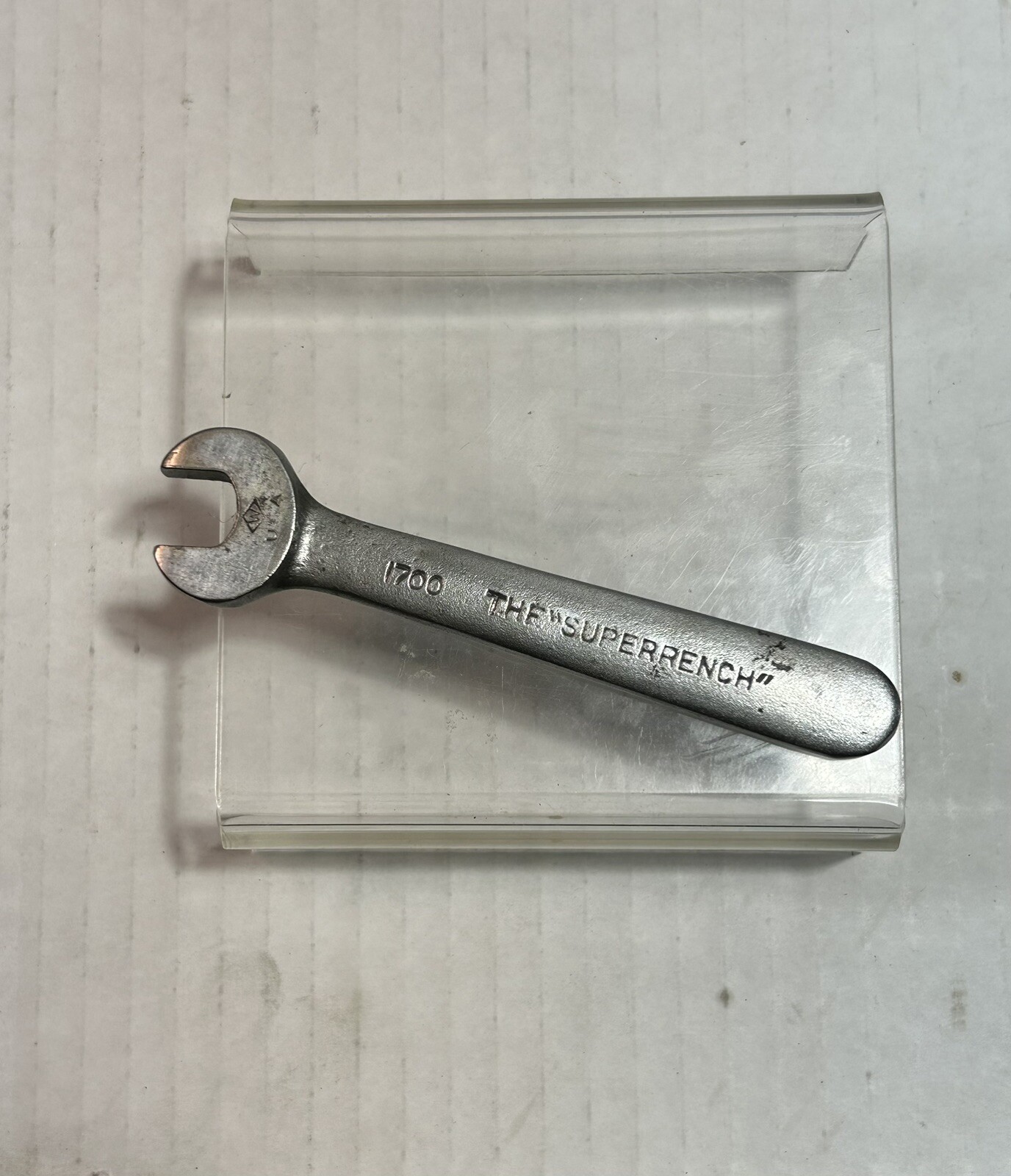 Small Vintage J.H. Williams 3/8 Open End Wrench Superrench #1700