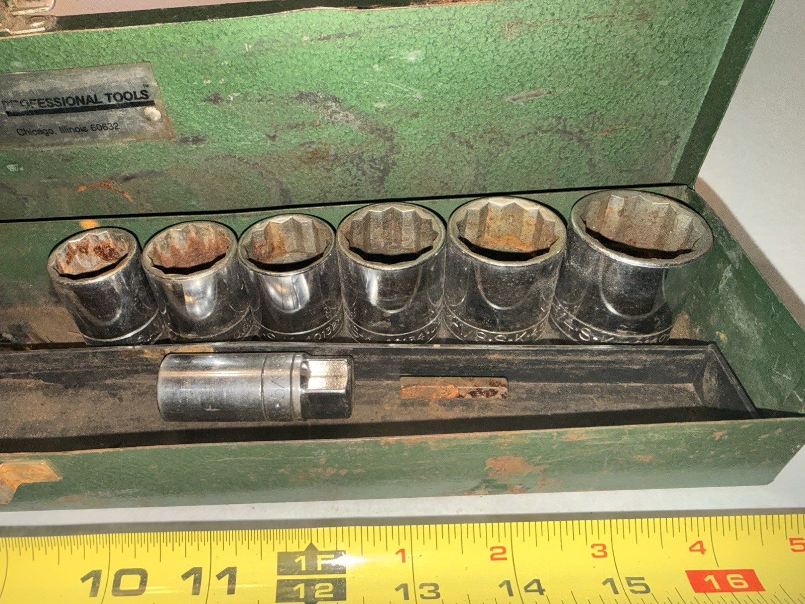 SK Hand Tools standard Chrome Socket set mixed sizes see pictures
