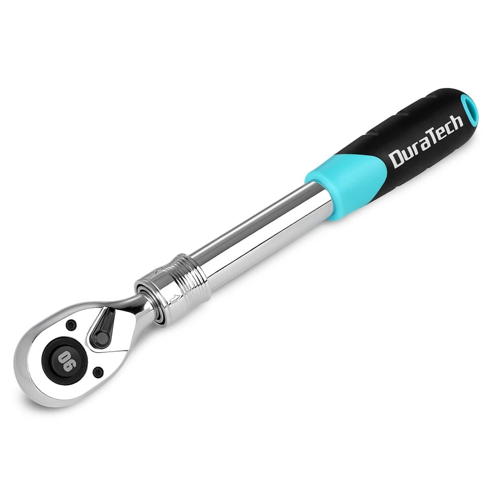 DURATECH 1/2″ Drive Extendable Ratchet 90-Tooth Quick-release Ratchet 5 Sections