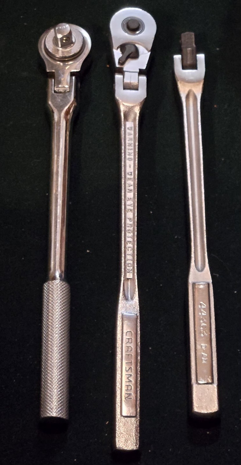 (1) USA Flex Head Ratchet Craftsman 44815 VVQ, 44363 D-AD & King Tony 3734-10