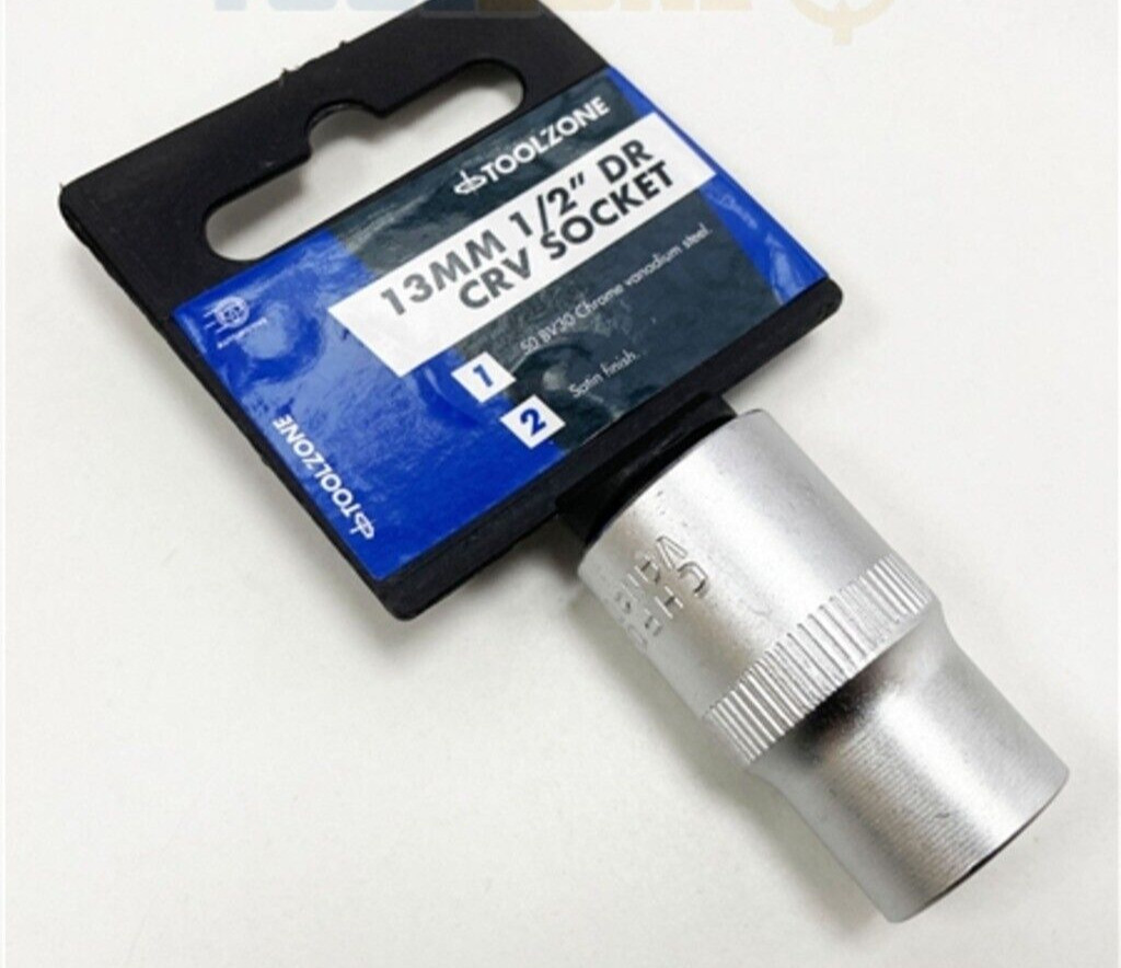 13mm Socket 1/2″ Drive 6pt Chrome Vanadium Steel