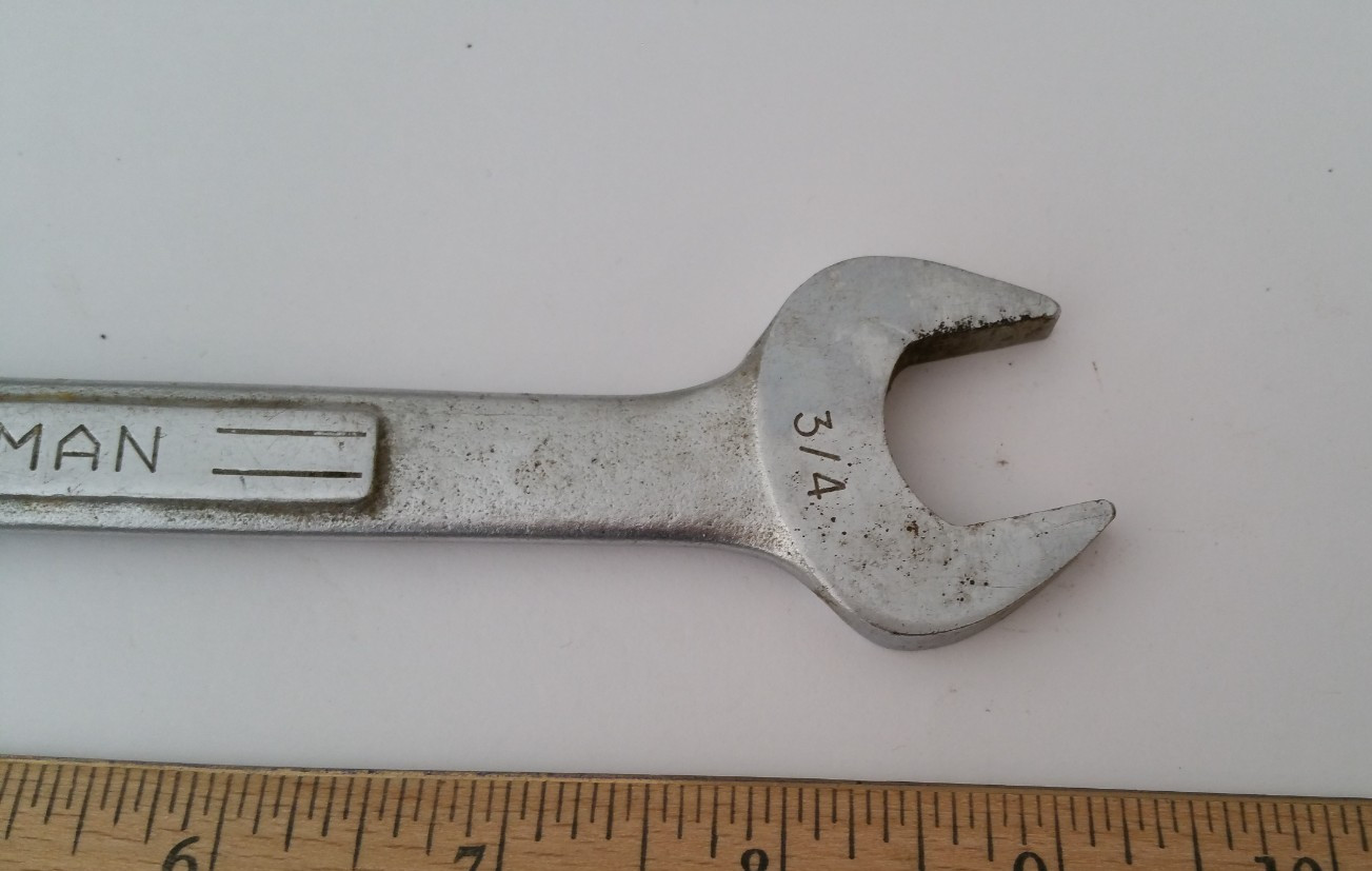 Vintage Craftsman 3/4″ 12 Point Combination Wrench V-Series USA K 284