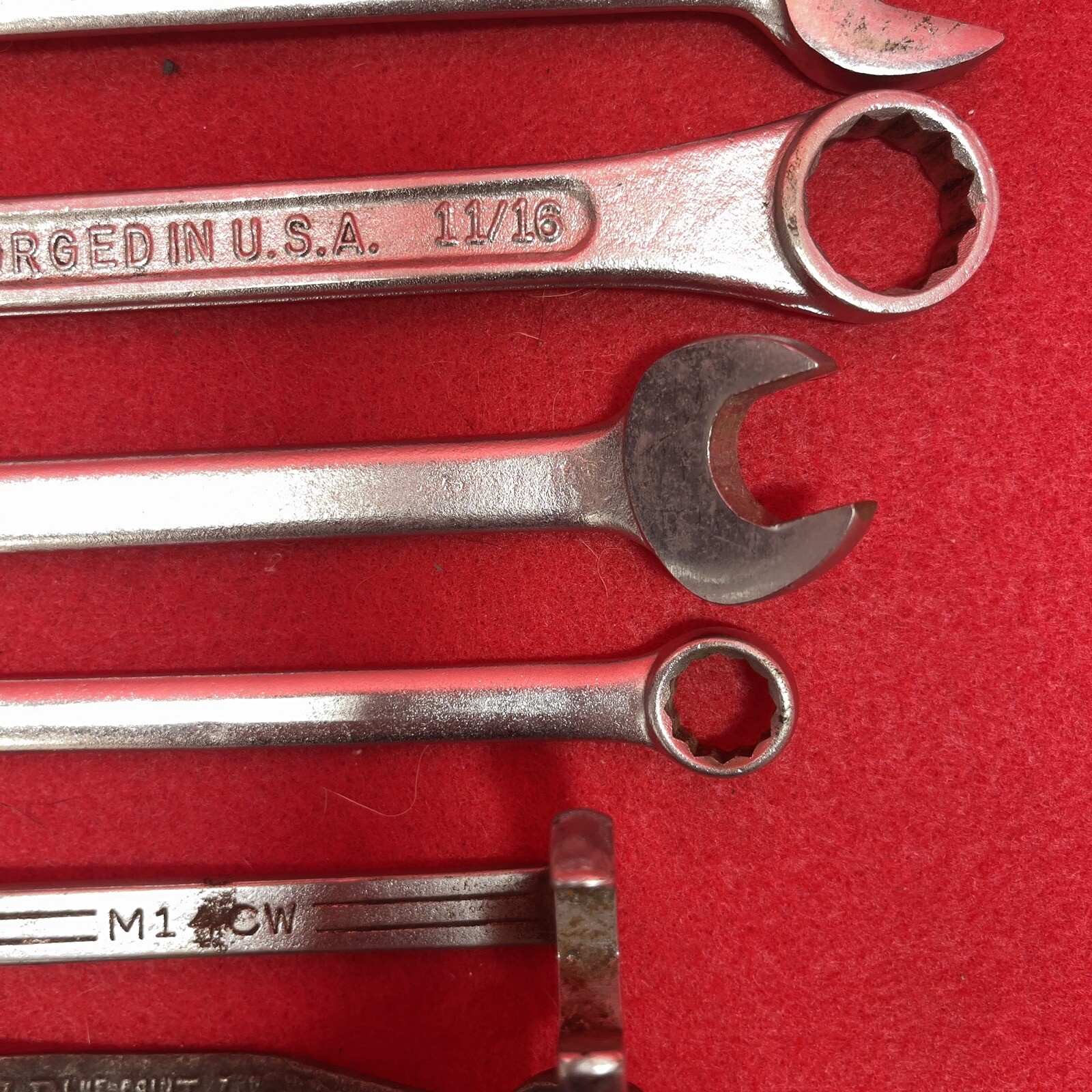 Snap on Lot of 9 MAC Proto Sears BluePoint Bonney Combination Wrenches Mechanic