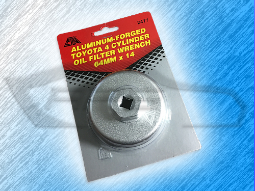 CTA ALUMINUM FORGED TOYOTA OIL FILTER WRENCH – 4 CYL – 64MM X 14 FLUTE – 2477