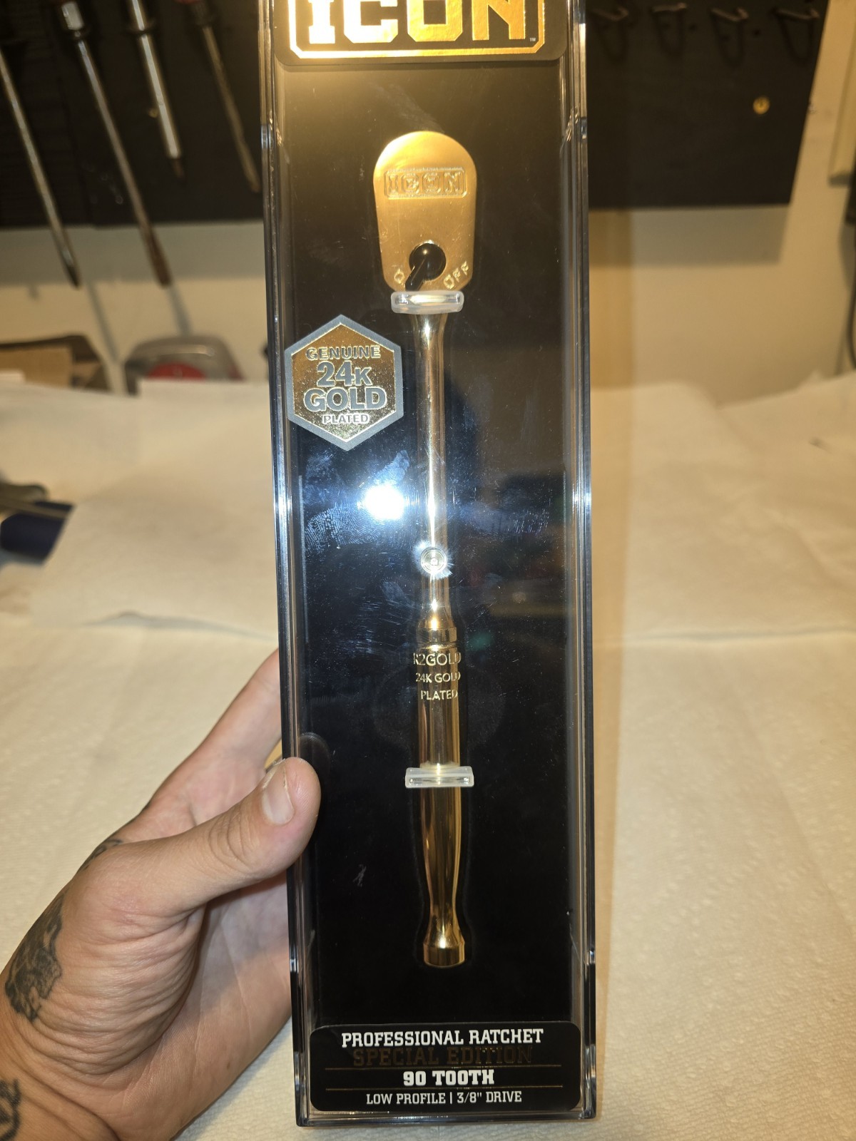 3/8 Ratchet 24kt Gold