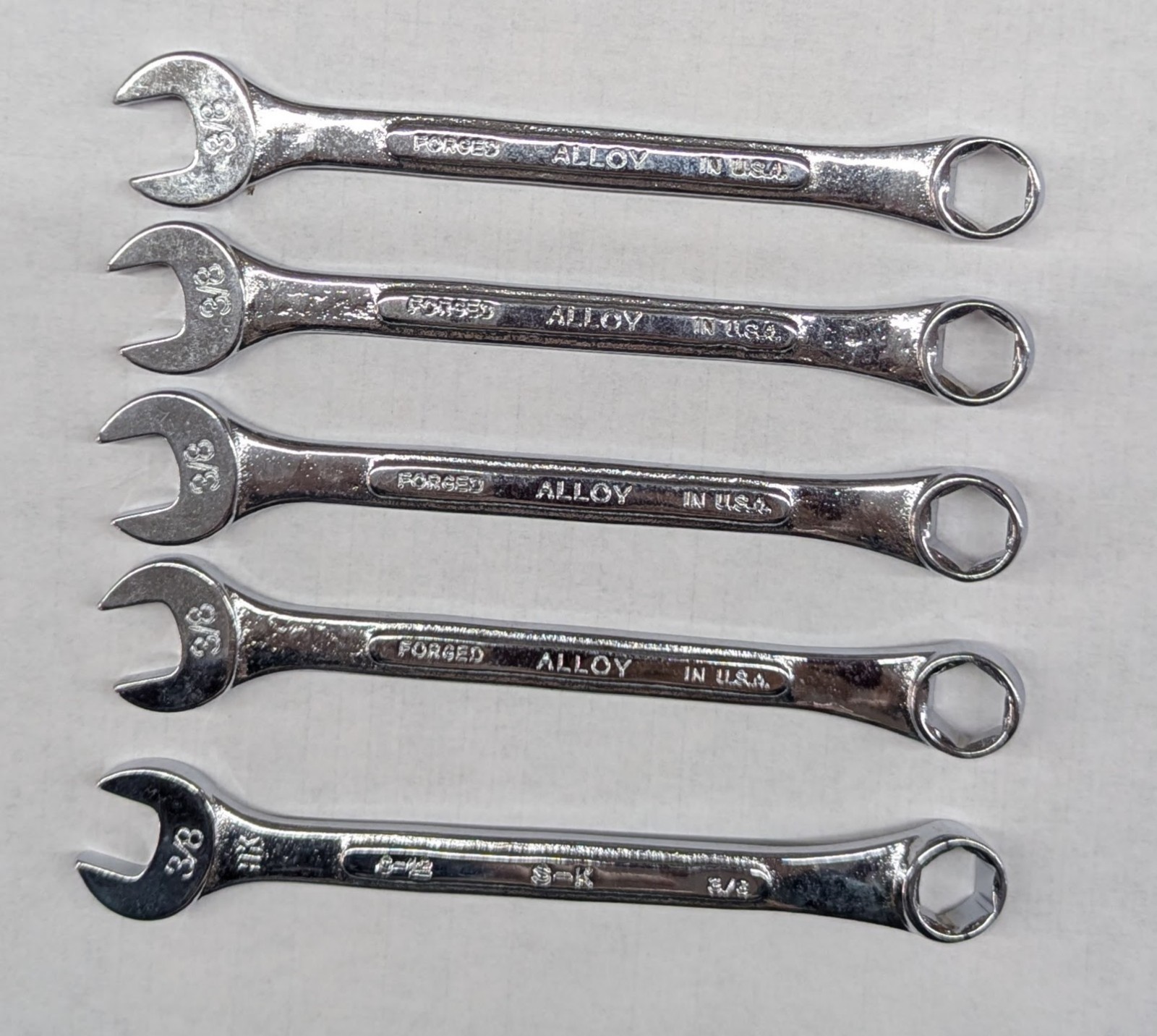 SK Hand Tools C-12 3/8″ wrench – pack of 5 – Made in USA