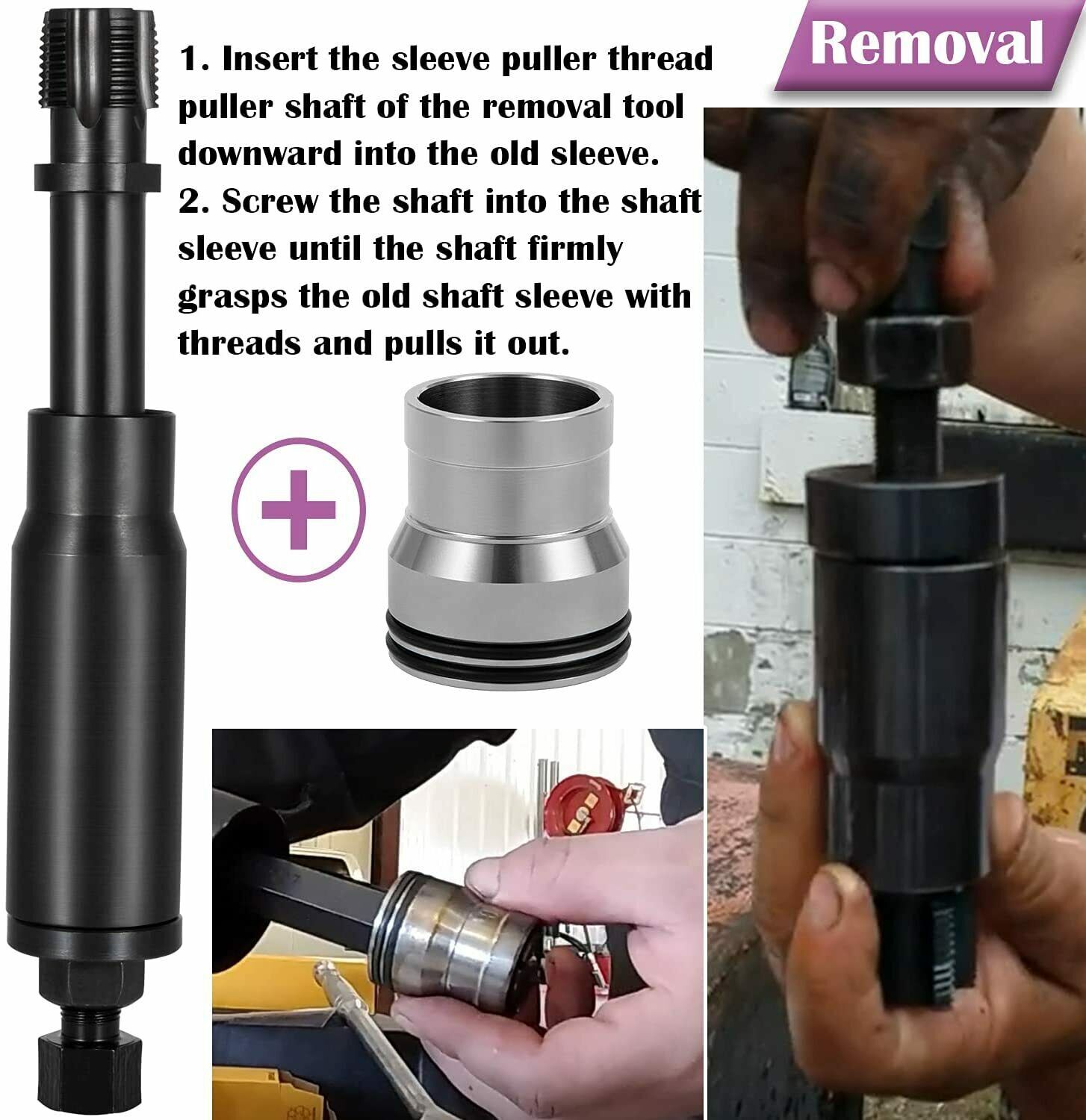 Injector Sleeve Cup Removal Tool & Install Kit For Caterpillar 3126/3126B C7 C9