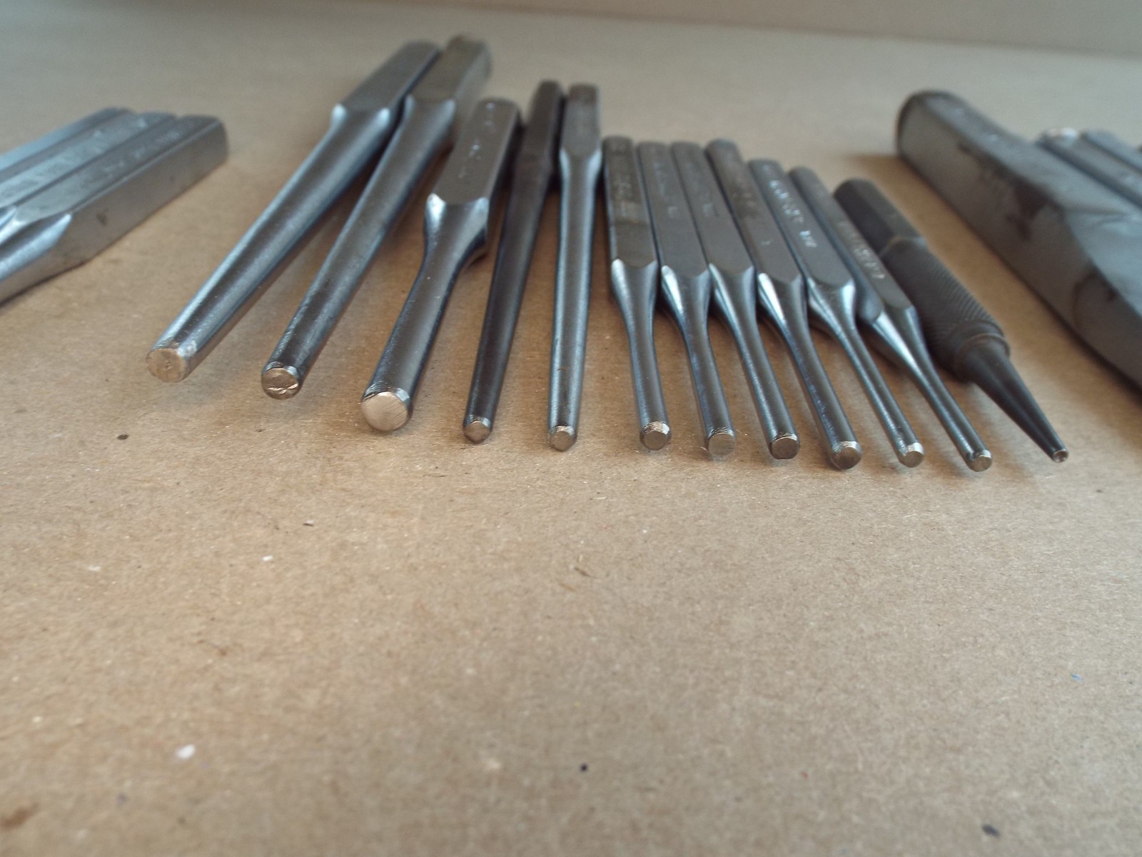 VTG 22 Pc Craftsman Chisel, Punch, Pin Punch Lot USA for Parts / Repair – (Read)