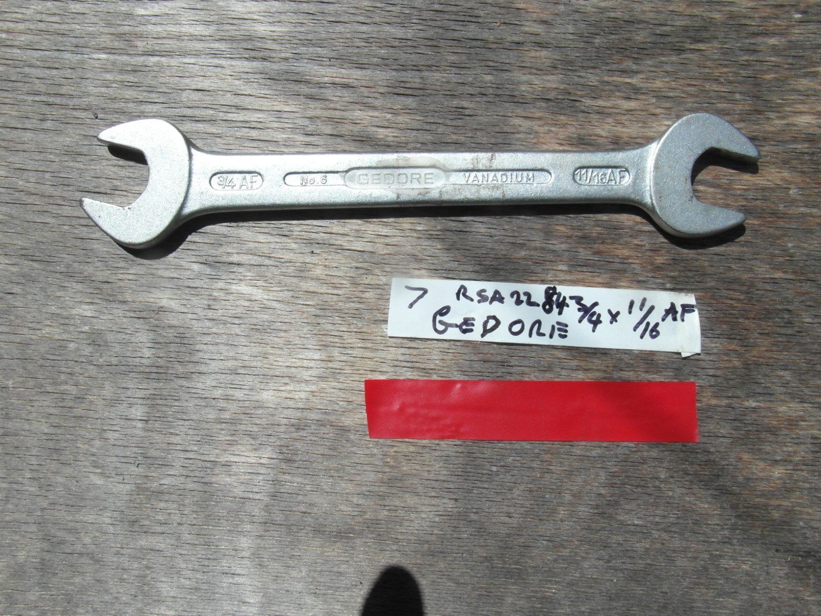 Vintage Gordon 11/16 x 3/4″ AF OPEN END Spanner. (7)