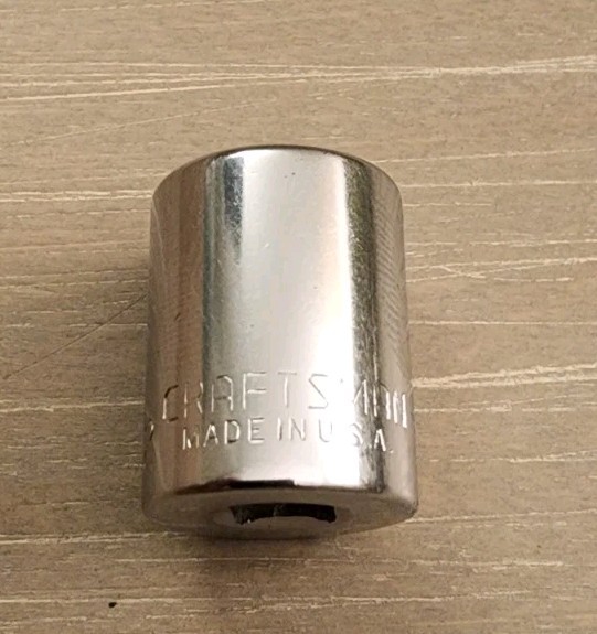 Craftsman USA 1/2″ Socket 6 Point 1/4″ Drive V 43499 (Single Line)
