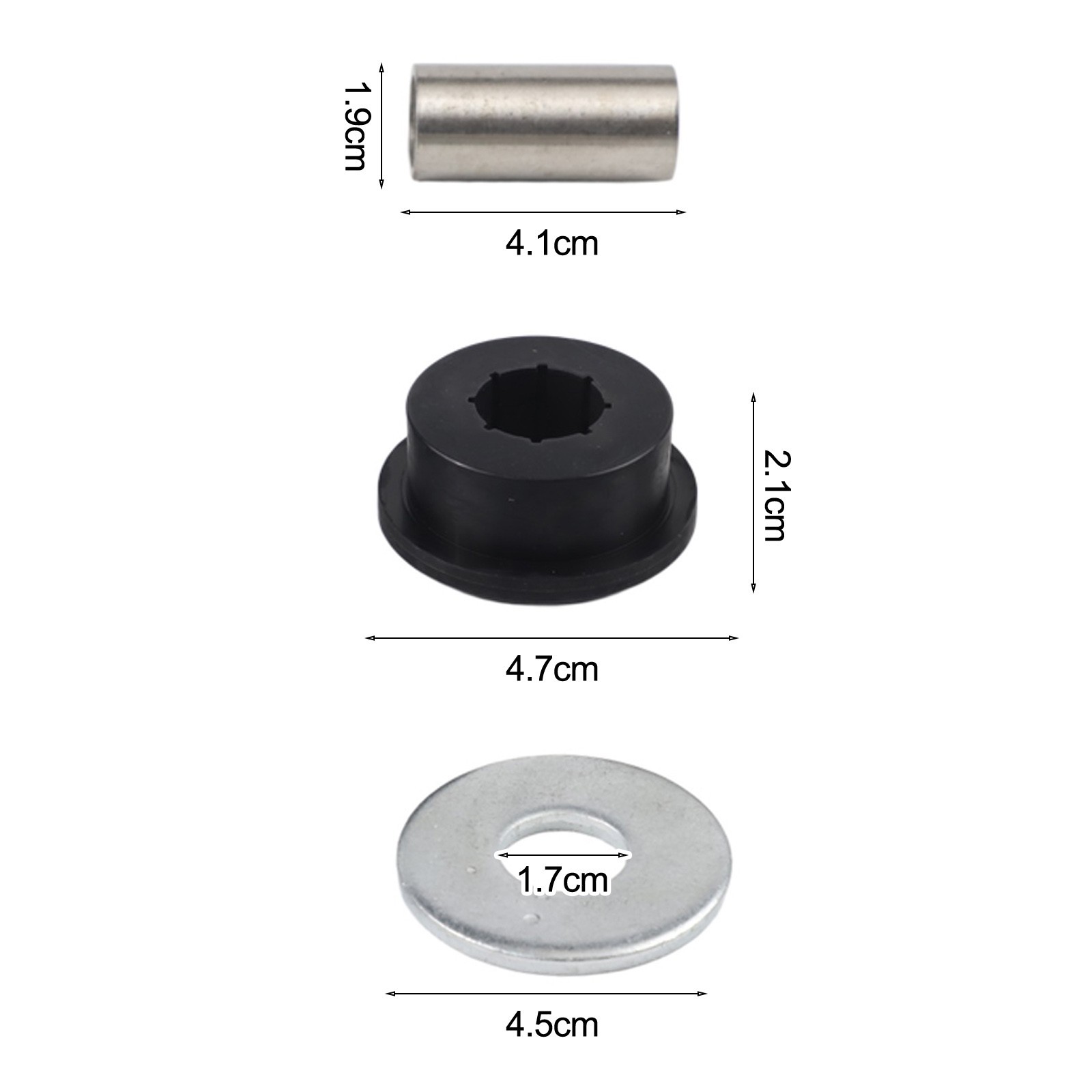 Front Differential Side Mount Bushings Kit for Hummer For H3 Year 2006 to 2010