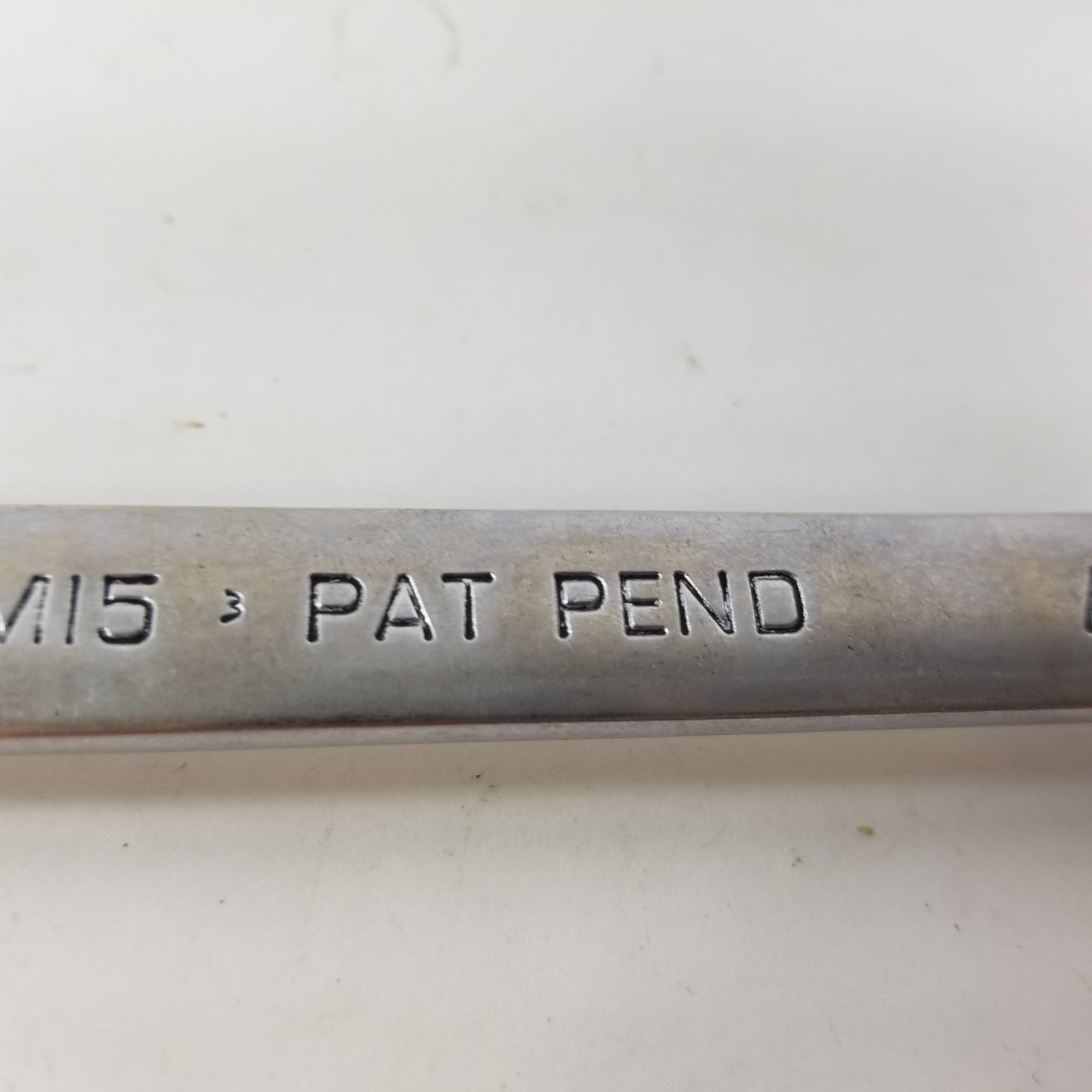 Snap On USA 15MM 12PT Metric Flank Drive Plus Chrome Combination Wrench SOEXM15