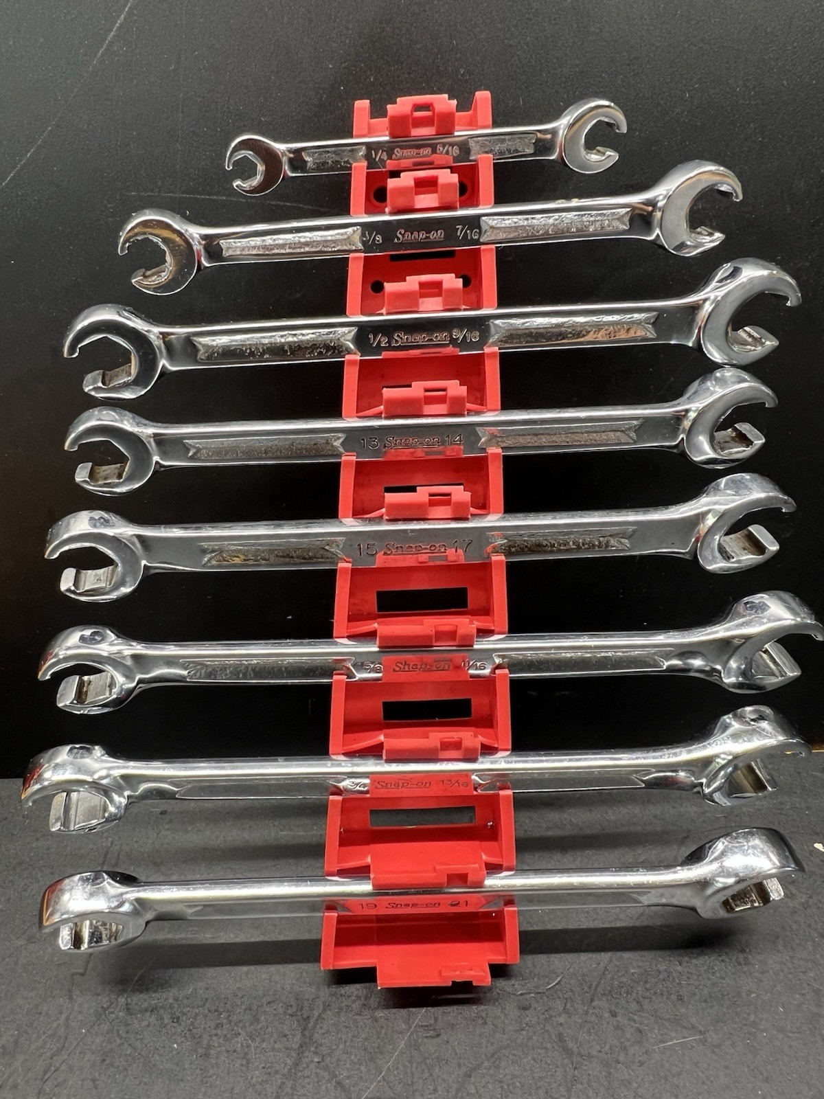 SNAP-ON 8 STD & METRIC DOUBLE END FLARE NUT WRENCH SET RXM SERIES