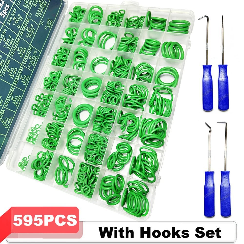 Automotive Air Conditioning Seal O Ring Kit with Multiple Sizes for Repairs