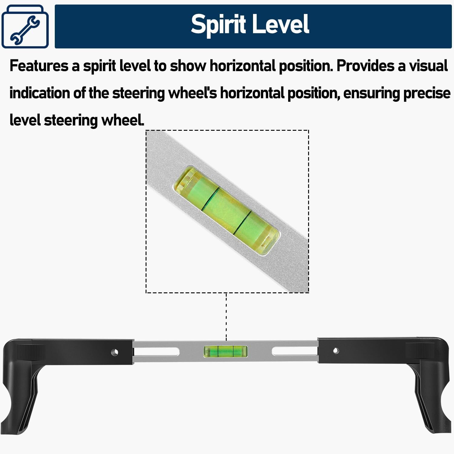 For 270mm-340mm Steering Wheel Level Alignment Tool for Passenger Cars Trucks