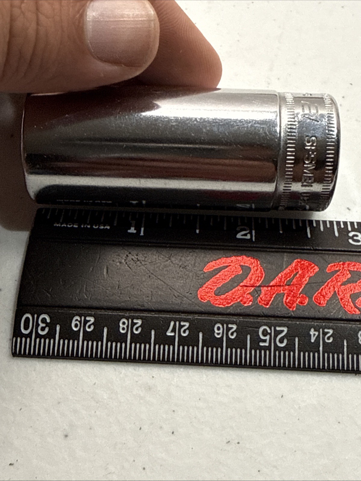Snap on Tools SFSM21 21mm Metric Drive Deep Socket 3/8″ Drive 6 Point USA