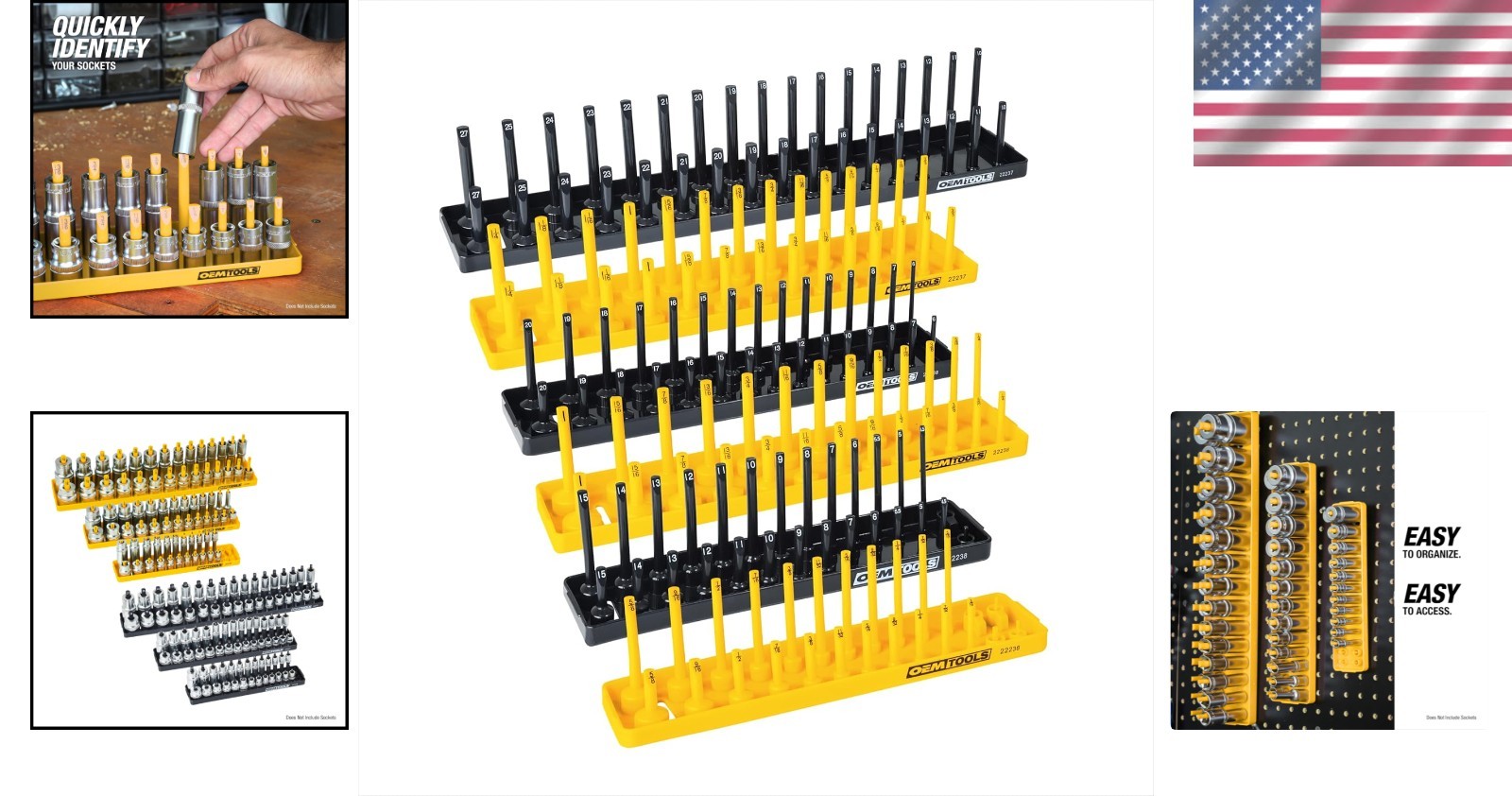 Socket Organizer Tray Set – SAE and Metric