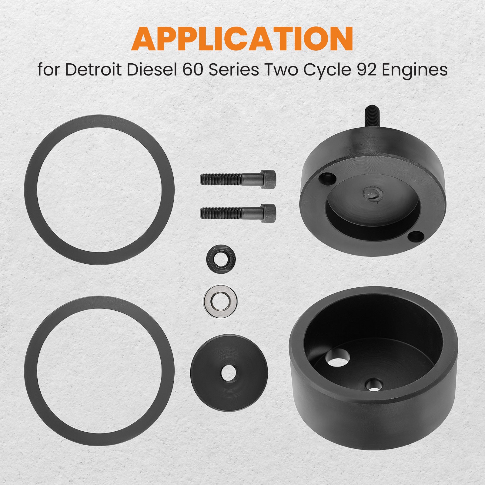 Front & Rear Crankshaft Seal Wear Sleeve Installer For Detroit Diesel Series 60