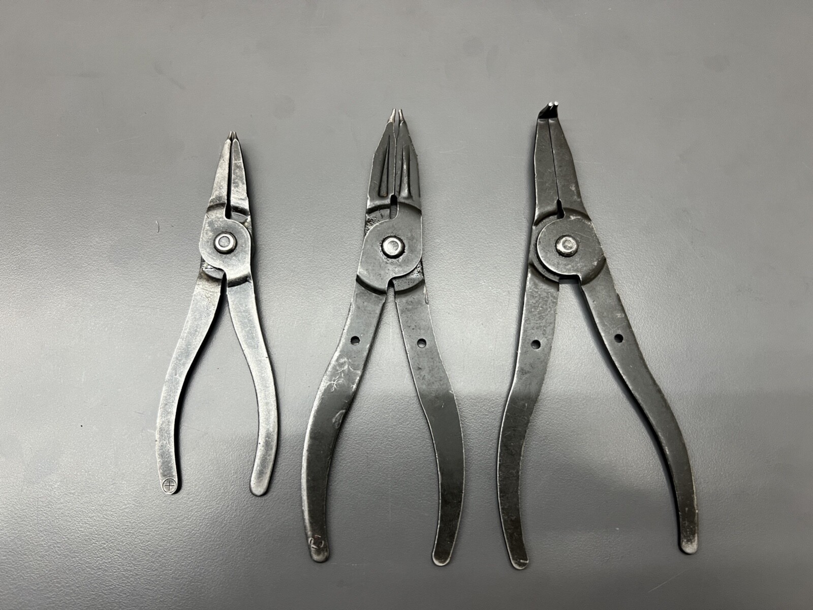(C) SNAP ON BLUE POINT 3PC FIXED SNAP RING PLIERS SET – PR21A, PR23, PR249 – USA