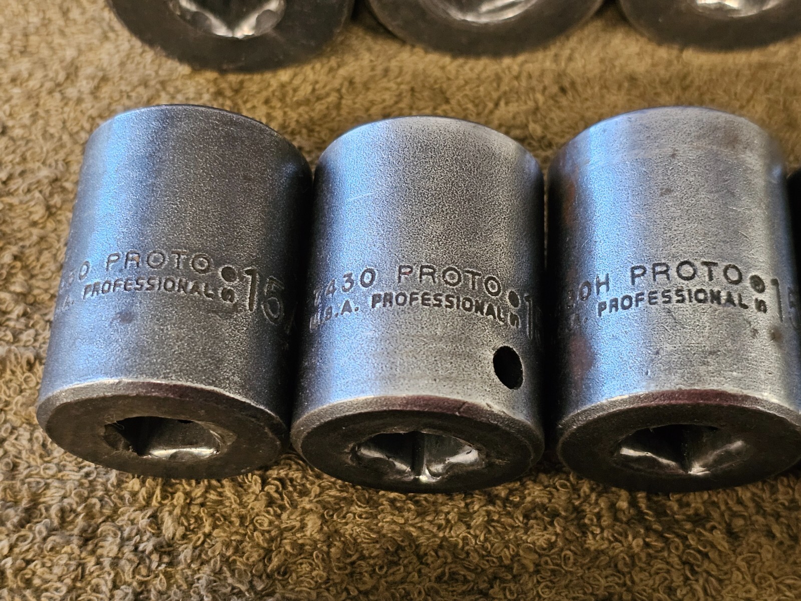 14 Proto Professional Impact Socket Set 1/2″ Drive 1-1/8″ 1 5/8 7436H SAE USA