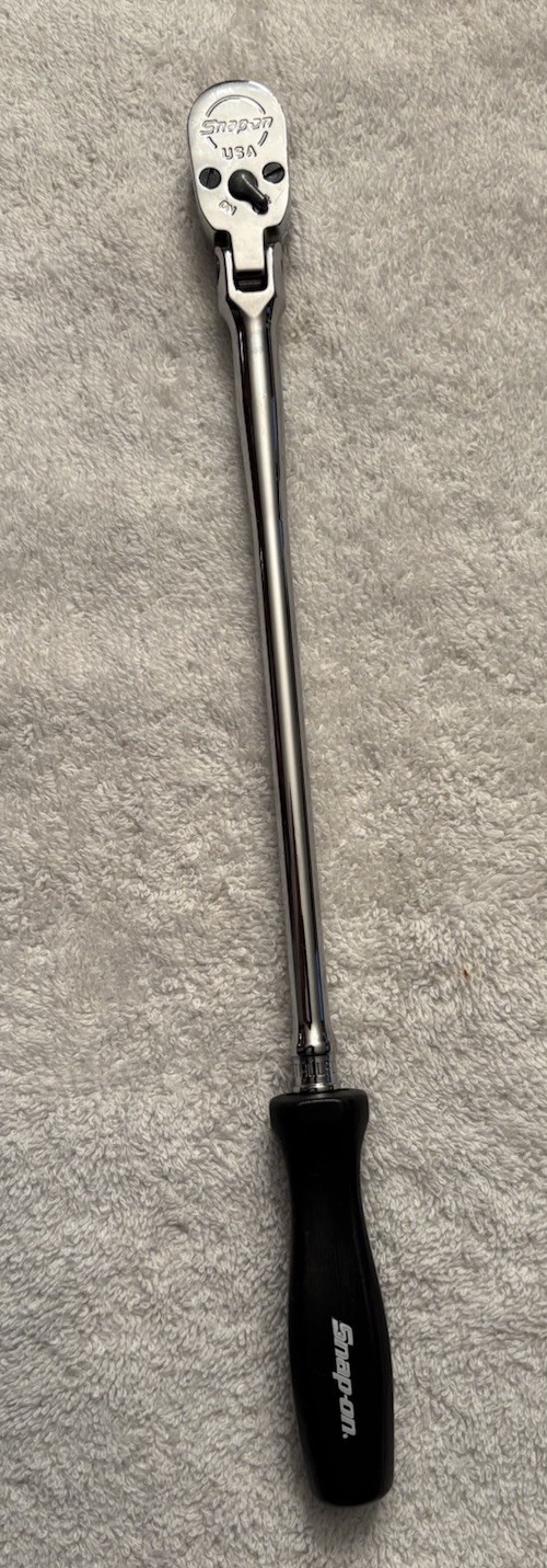 Snap On 1/4” Drive Flex Head Extra Long Hard Handle Ratchet