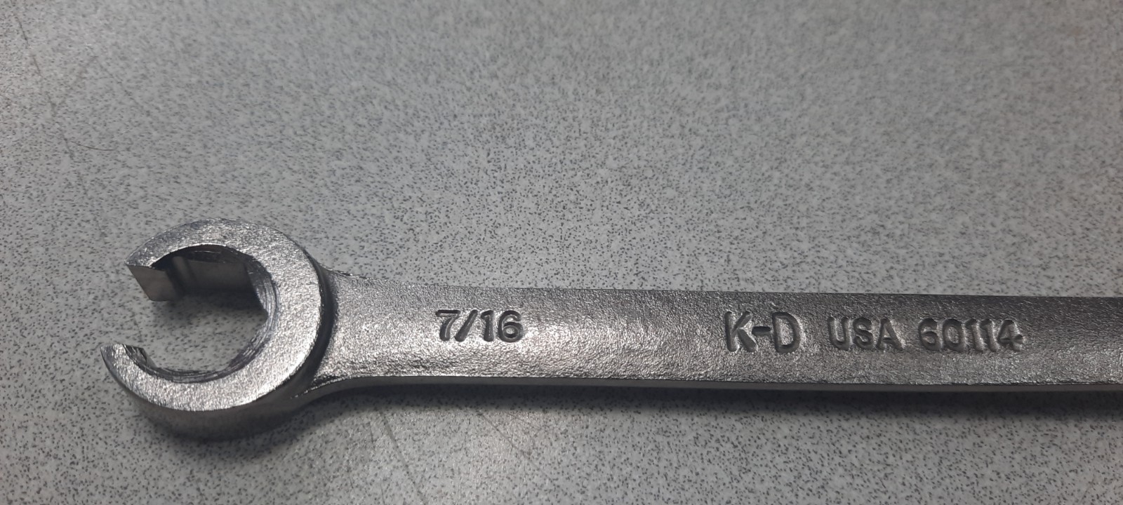 KD Tools 60114 7/16-in x 3/8-in Line Flare Nut Wrench Made in USA NOS