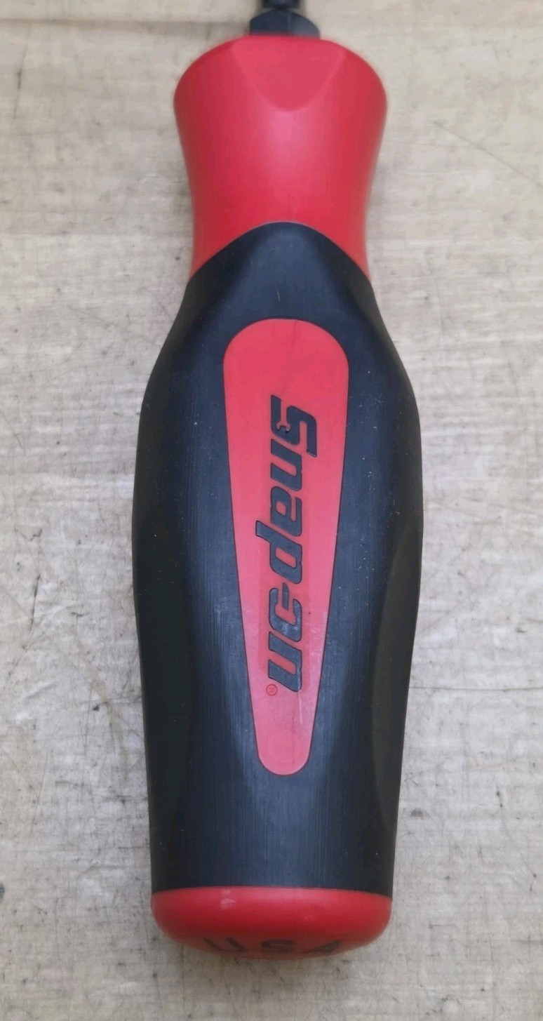 New Snap On SGD6B – 5/16″ Wide Flat Tip X 6″ Long Blade Soft Grip Screwdriver