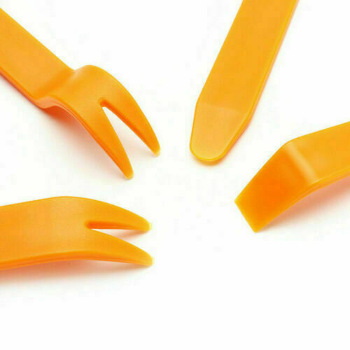 4Pcs Car Door Trim Removal Tool Pry Bar Panel Dash Radio Body Clip Installer Kit