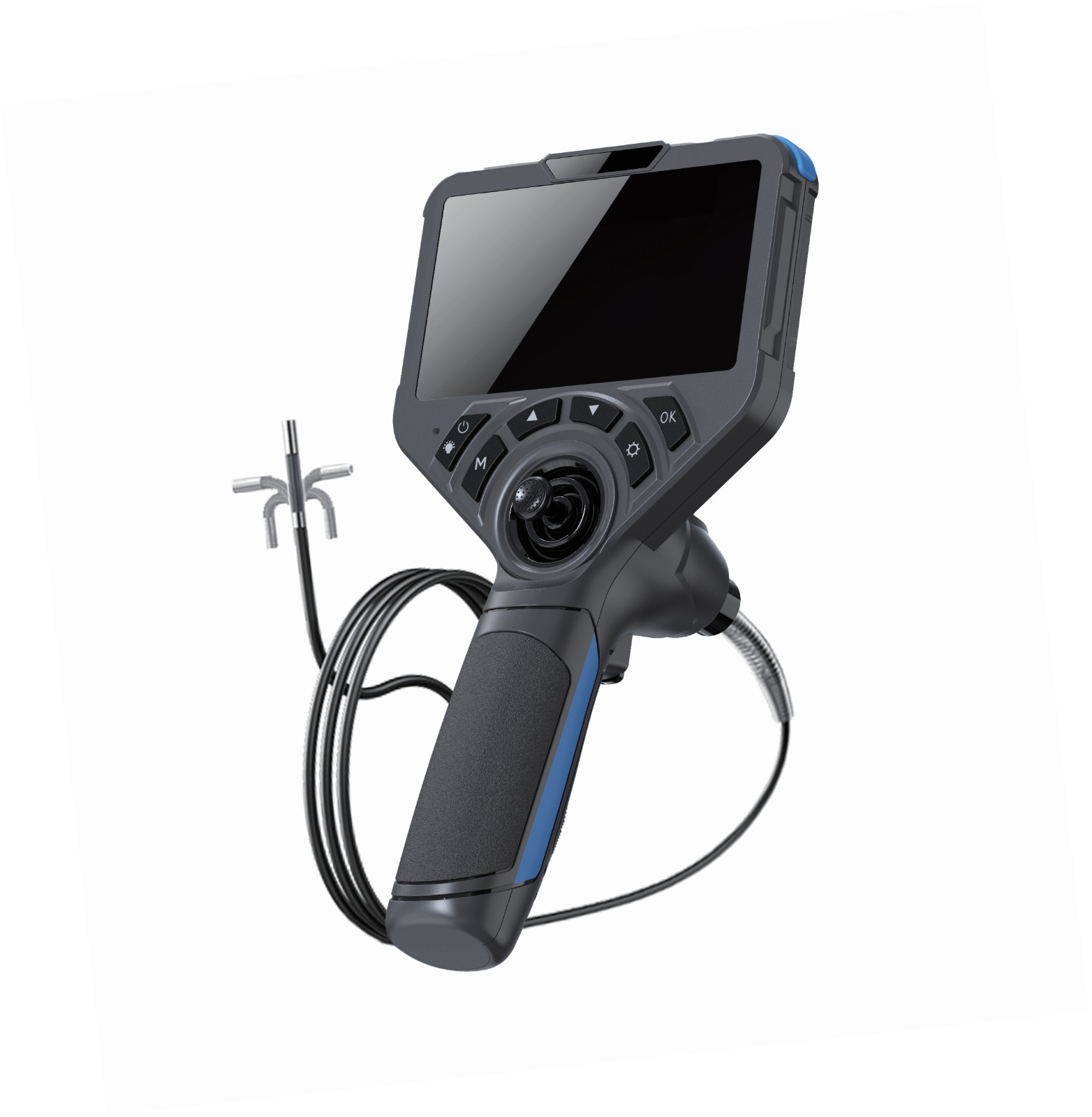 5in 1080P HD 4-Way 360° Articulating Borescope Industrial Endoscope Camera