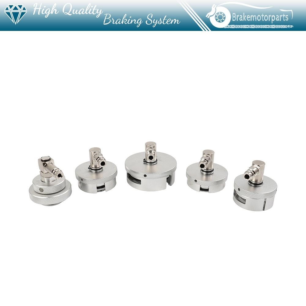 9PCS Automotive Brake Reservoir Adapter Set for Brake Fluid Bleeder