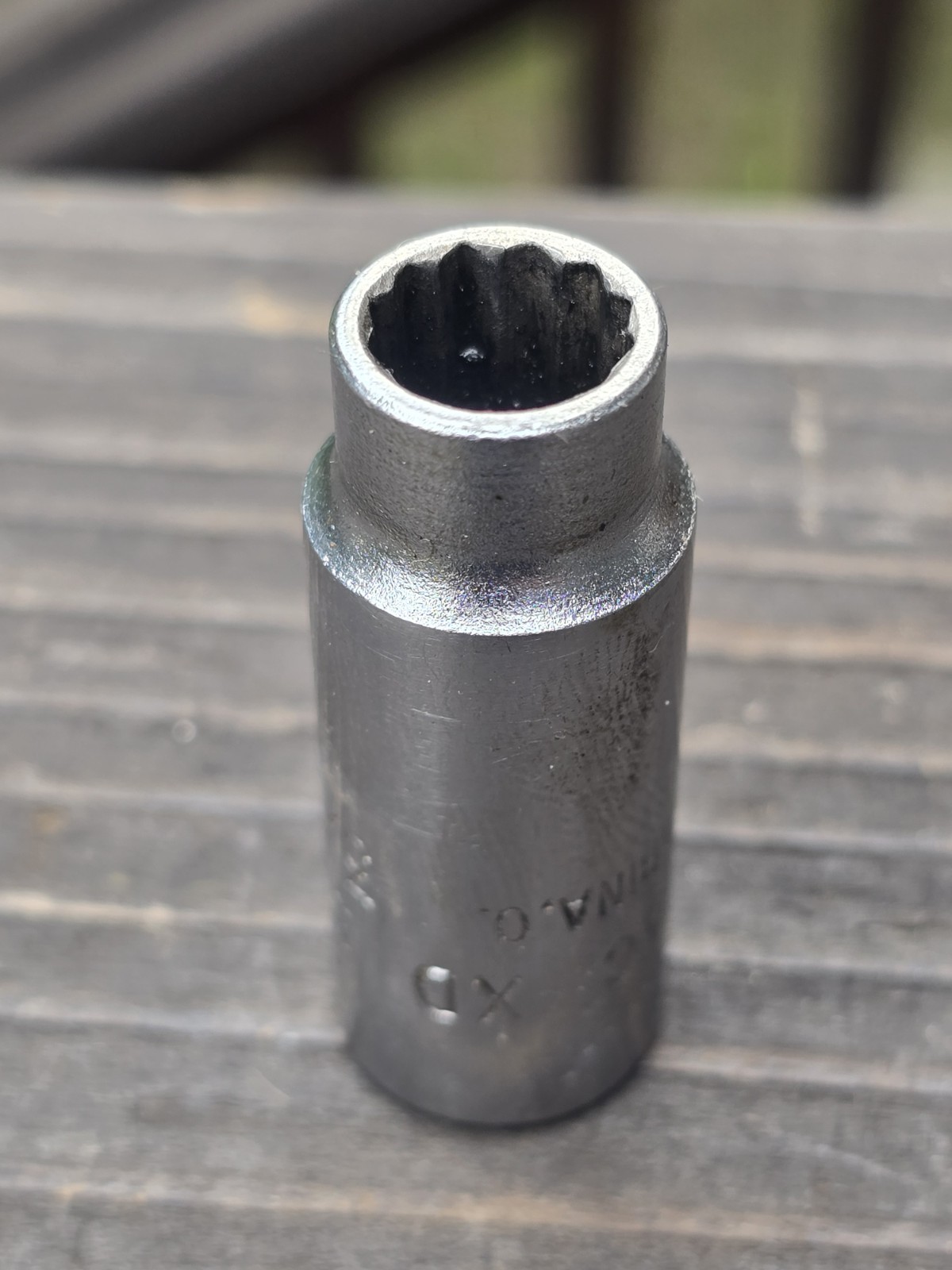 Mac Tools Sabina 3/8″ Drive 3/8″ 12 pt. SAE Semi Deep Chrome Socket USA XD122