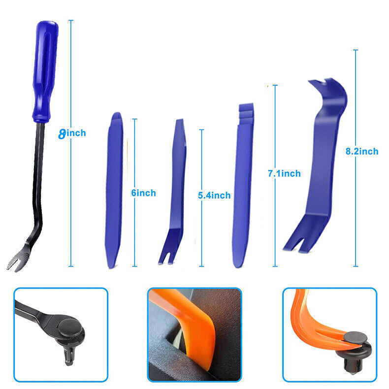 825pcs Car Retainer Auto Fasteners Push Trim Plastic Clips Pin Rivet Bumper Kit