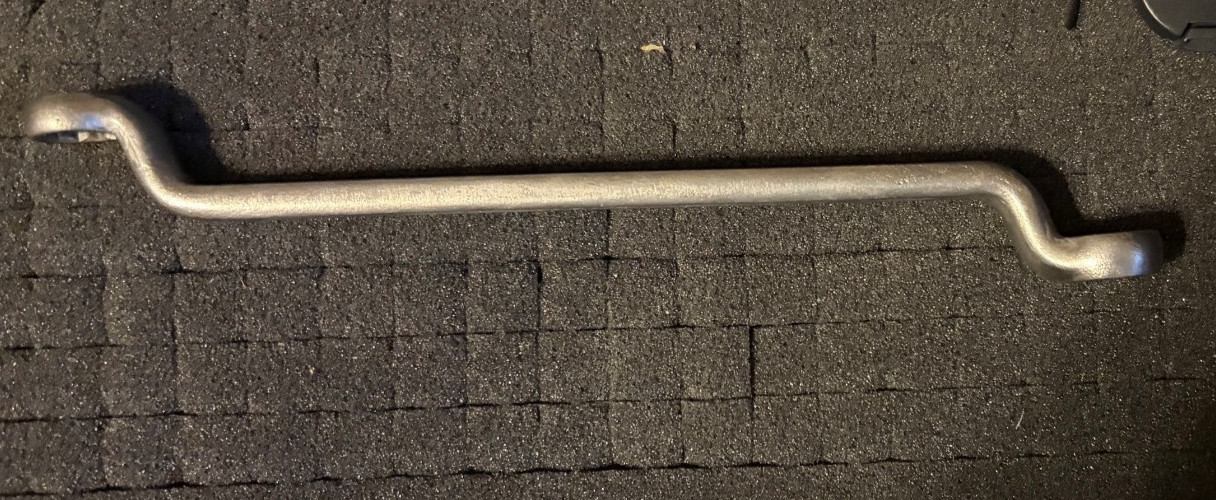 Bonney Double End Offset Box Wrench 2805L 12 Pt 1/2 & 9/16 RARE ZENEL STEEL 1938