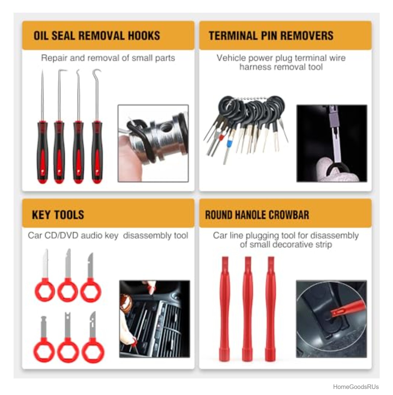 Trim Removal Tool Kit 330 Pcs Auto Clip Pliers Push Pin Bumper Retainer