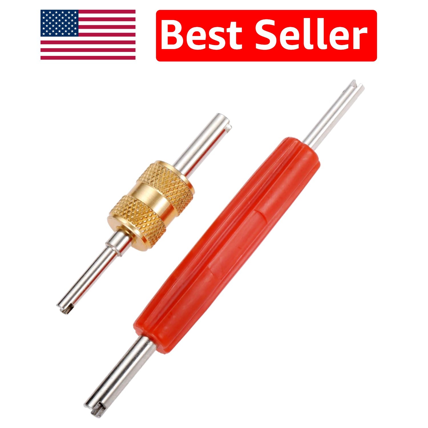 Efficient Dual Head Valve Core Removal Tool – Ideal for Cars, Trucks & AC Units