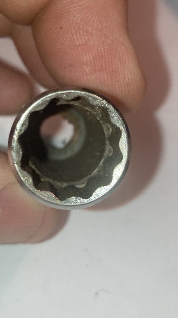 Harley Davidson Socket 3/8 Dr Deep Set Of 6- 5/8 Plug, 5/8, 9/16, 1/2, 7/16, 3/8