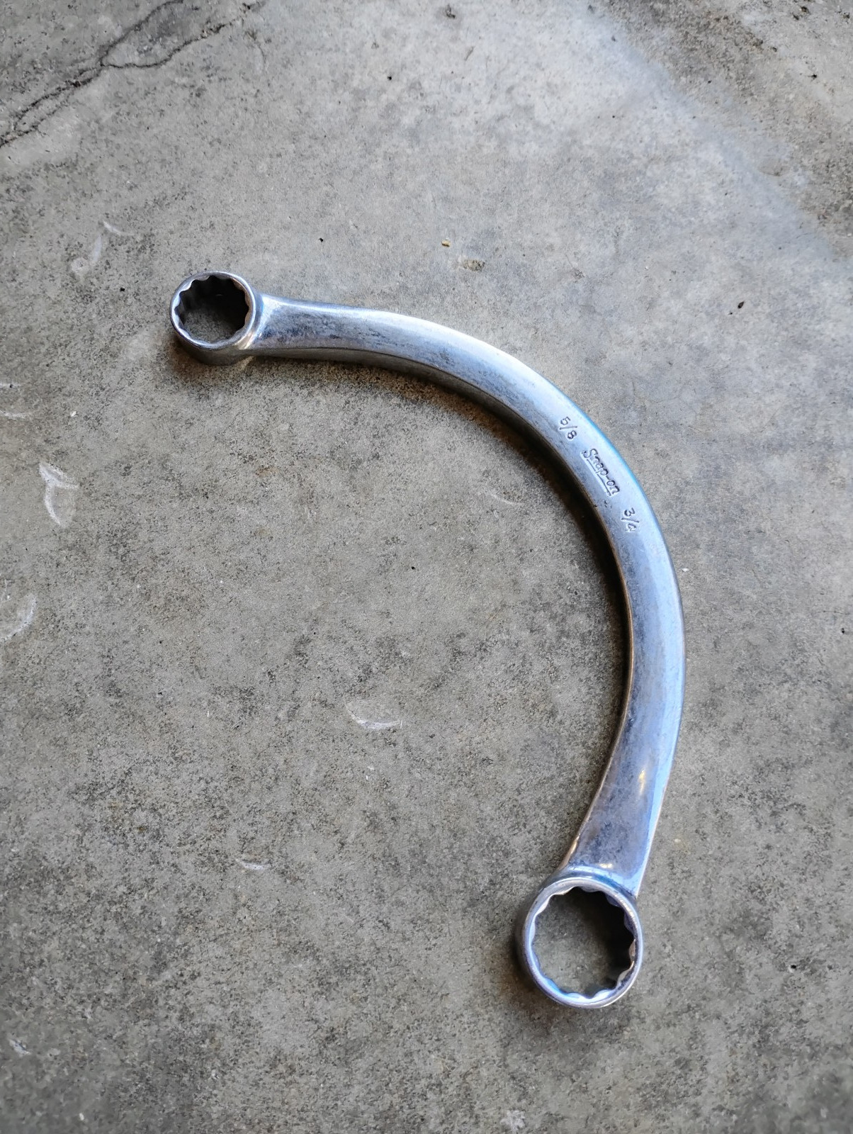 Snap On CX2024 5/8 x 3/4 Half Moon 12 Point Obstruction Wrench USA