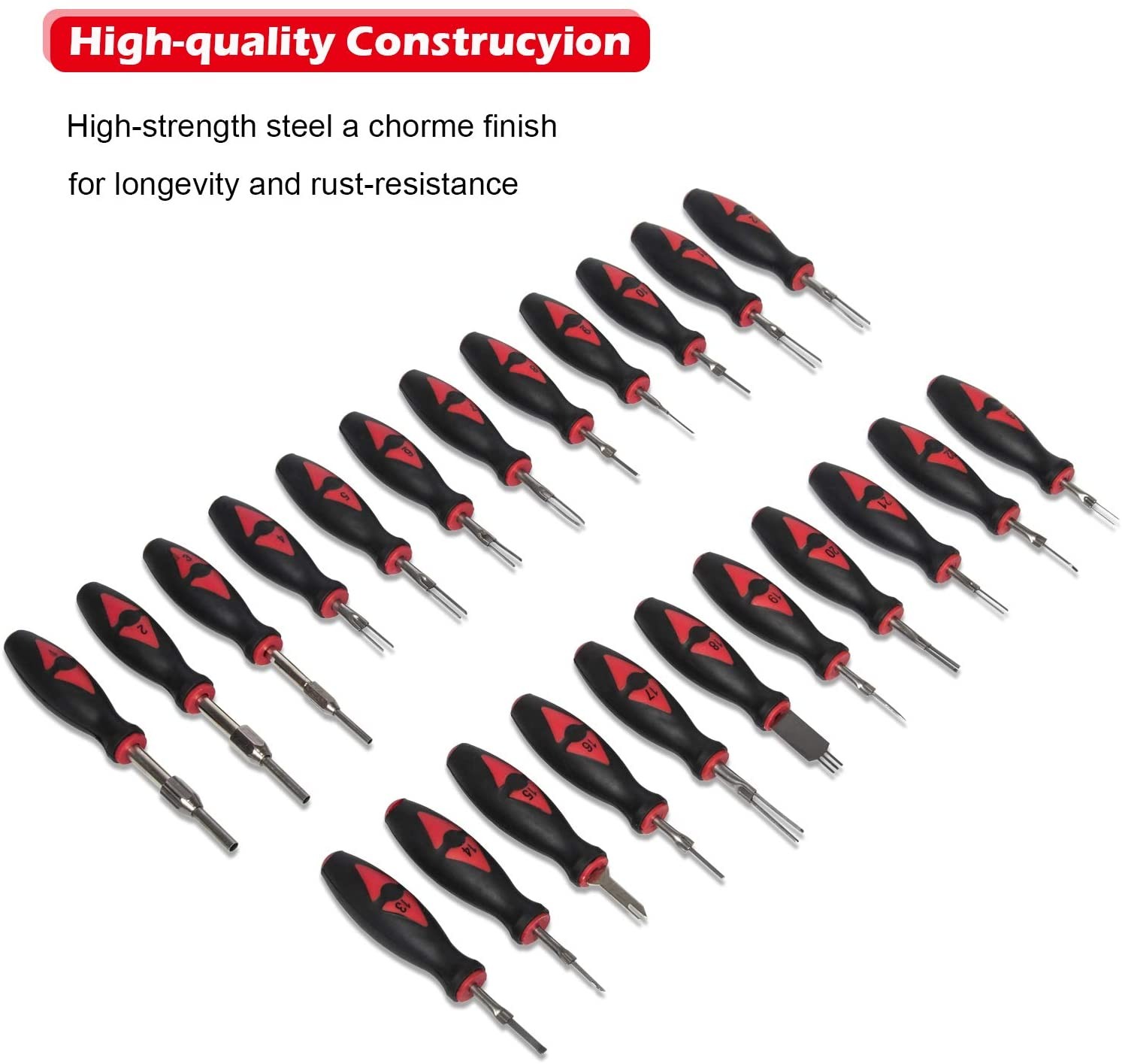 Universal Terminal Release Tools Set Electrical Connector Removal Kit 23-Piece