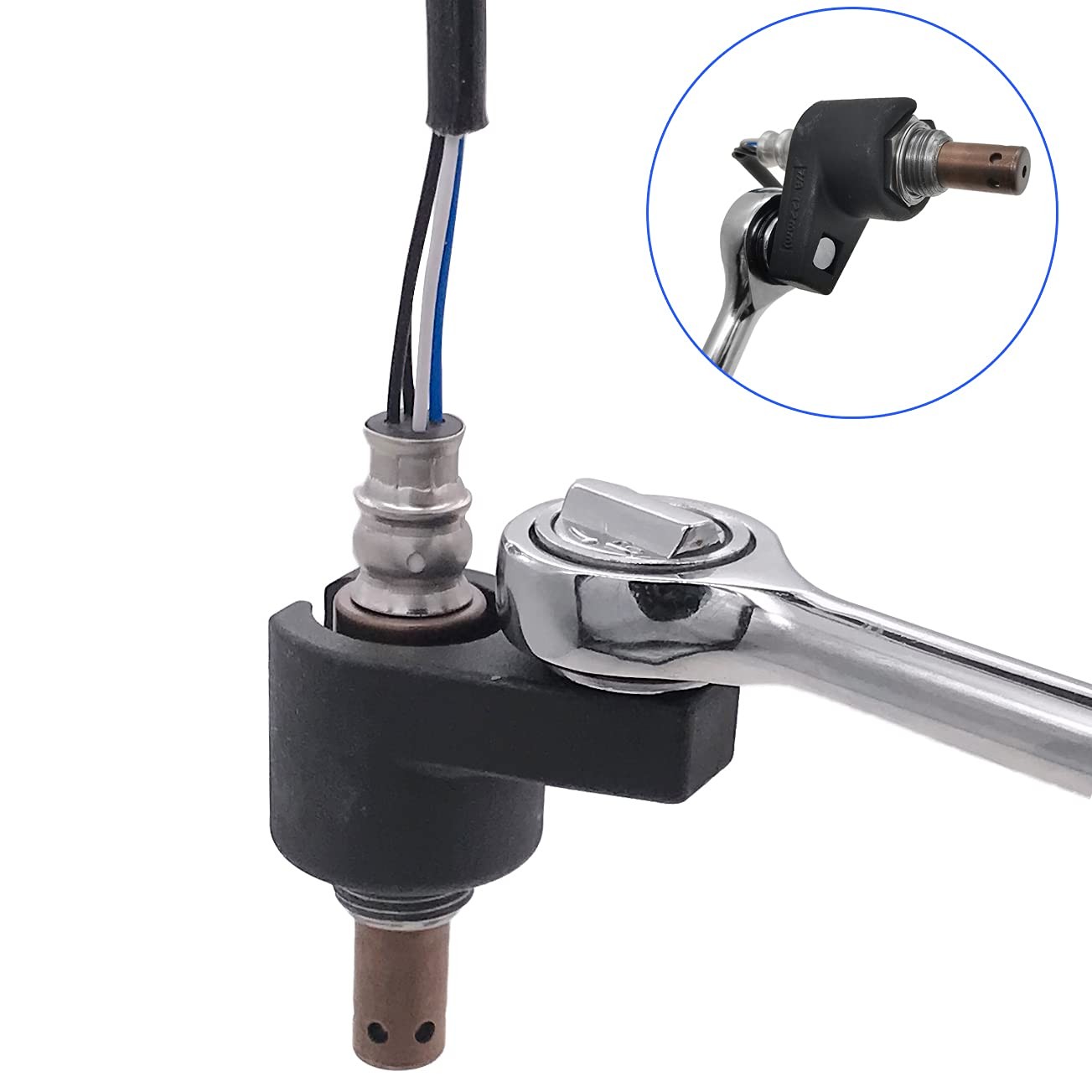 1 Pcs Offset Oxygen Sensor Socket 3/8-Inch Drive by 7/8-Inch 22mm Wire Gate A…