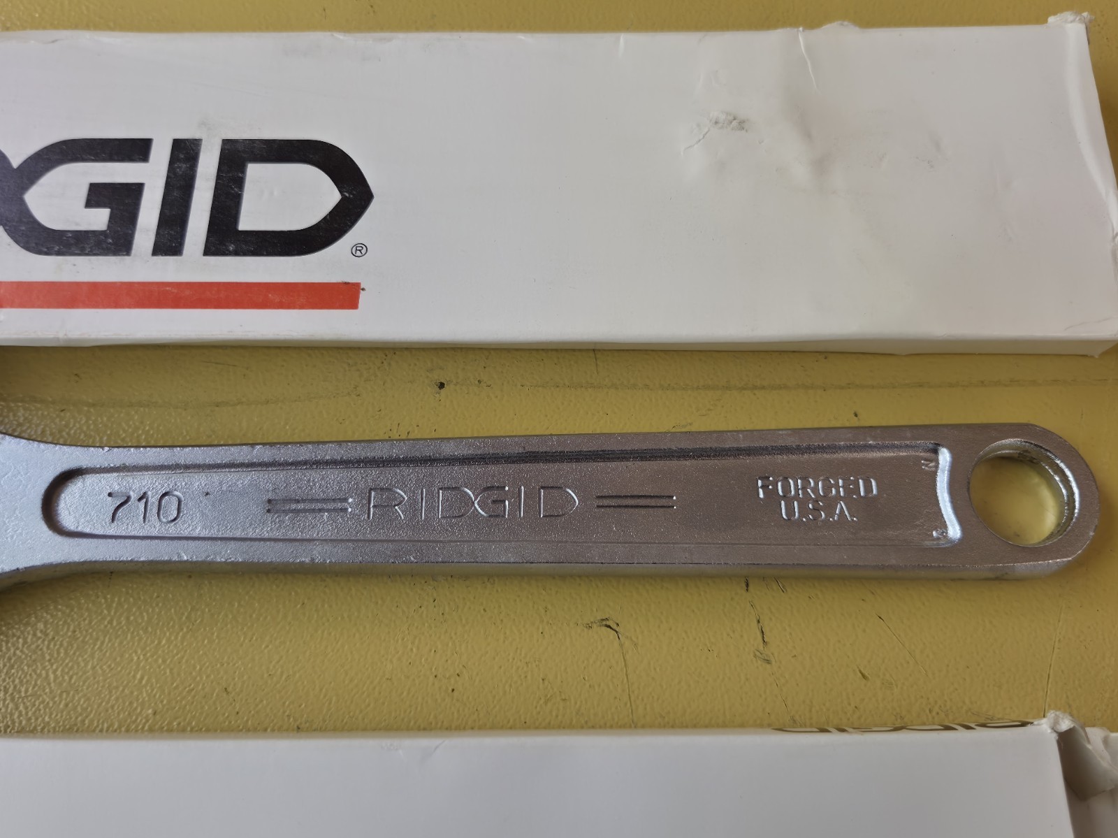 NOS USA Ridge Tool Co Ridgid 2 Pc Adjustable Wrench Set 8″ 10″ 708 710