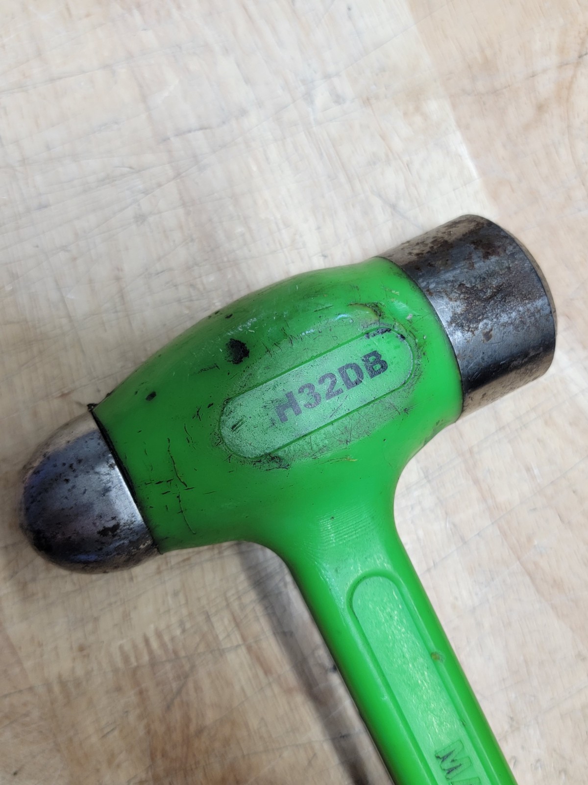 Matco Tools 32oz Ounce Ball Peen Dead Blow Hammer Green BH32DB Made in USA