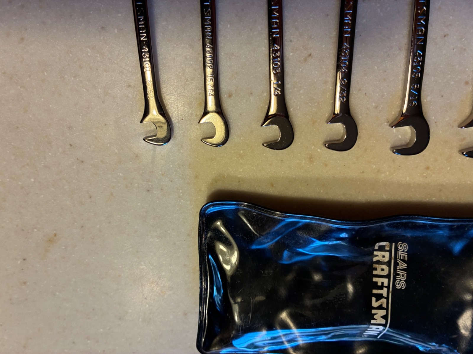 Sears Craftsman USA nos 8 Pc Double Open End Ignition Wrench Set SAE #4306